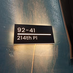 Personalized LED Metal House Sign