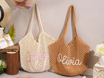 Personalized beach tote bags