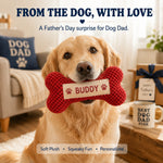 Dog Dad Father's Day Gift — Personalized Squeaky Bone Toy
