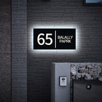 Personalized LED Metal House Sign