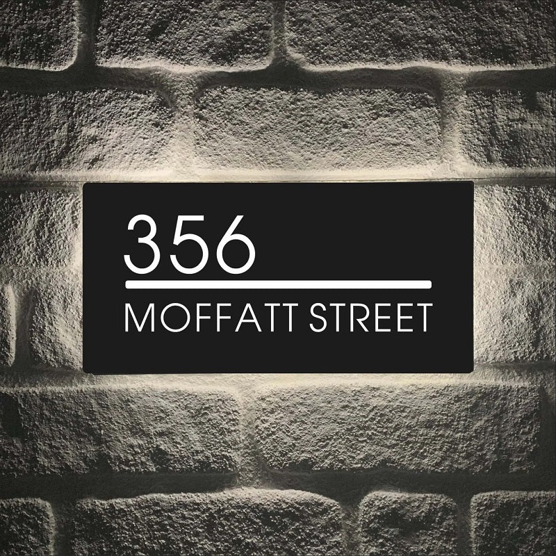 Personalized LED Metal House Sign