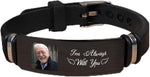 Custom Photo Engraved Black Bracelet – A Unique Keepsake for Your Special One