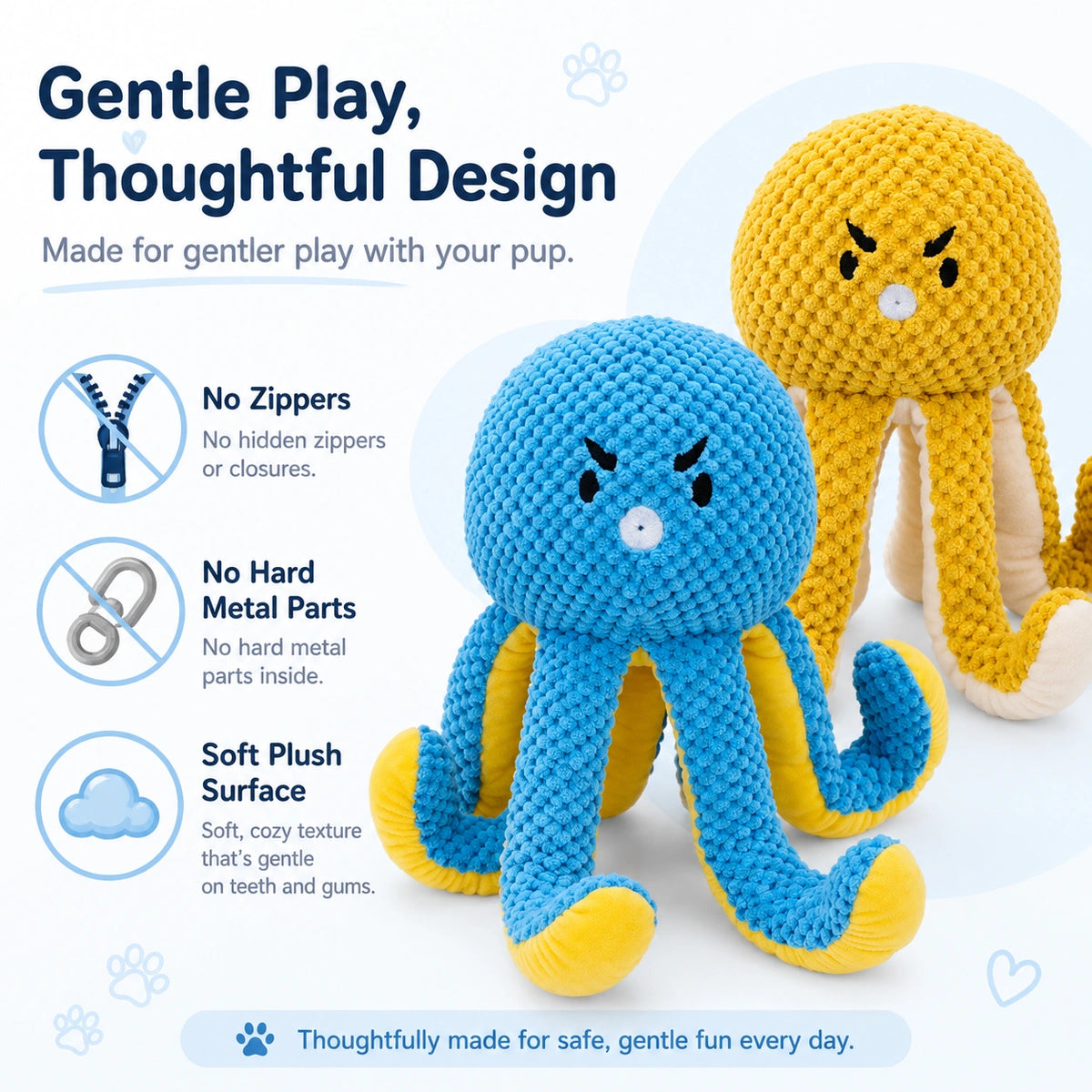 Dog Dad's Favorite — Custom Embroidered Octopus Plush Toy