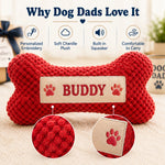 Dog Dad Father's Day Gift — Personalized Squeaky Bone Toy