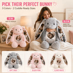 Personalized Photo Memory Bunny – Custom Couple Gift with 5 Photos & Message