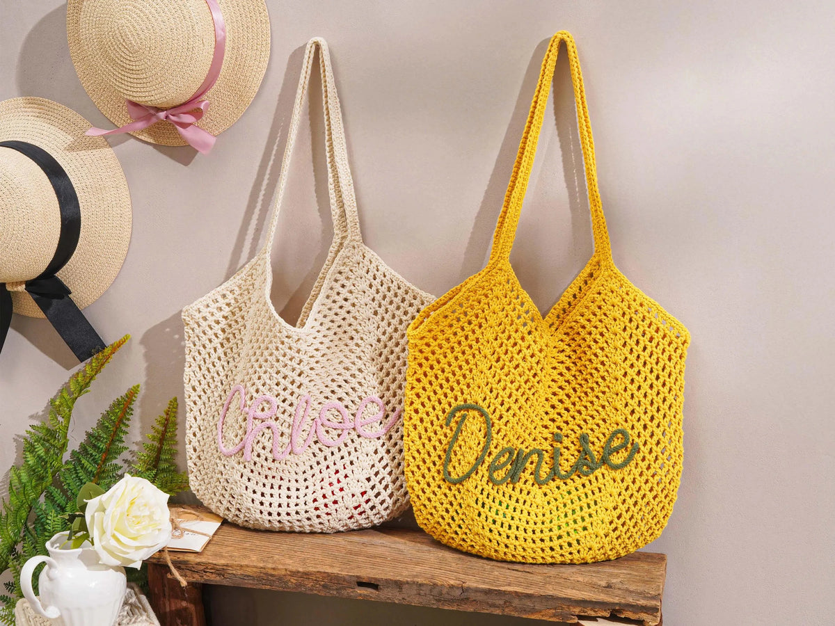 Personalized beach tote bags