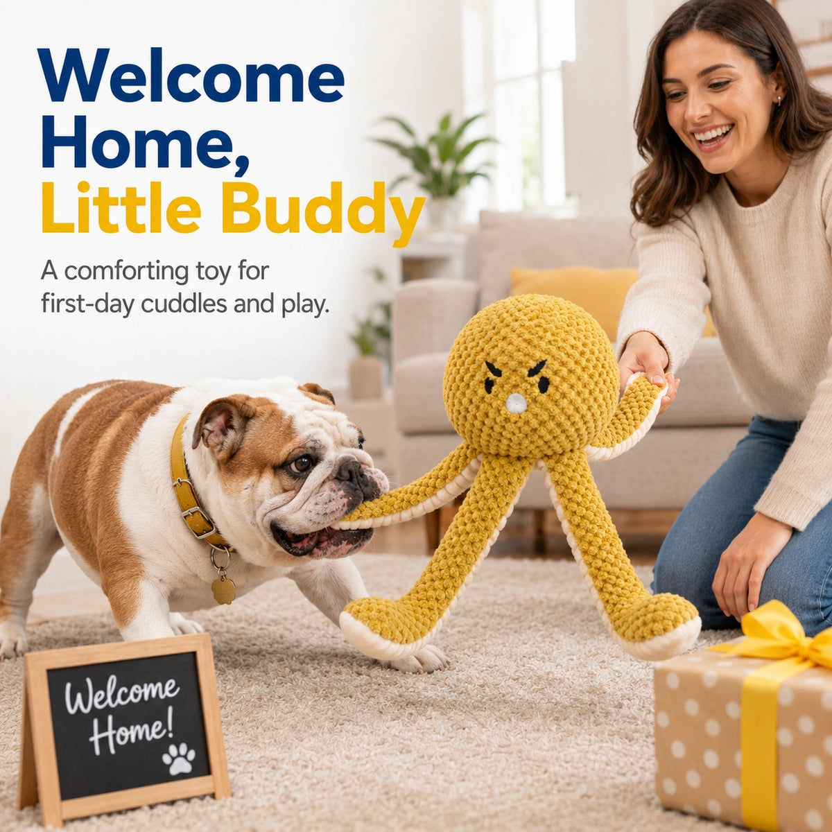 Dog Dad's Favorite — Custom Embroidered Octopus Plush Toy
