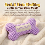 Personalized Dog Bone - Hand-Embroidered Name - Squeaky Toy