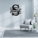 Personalized Family Name Metal Sign-Monogram Wall Decor