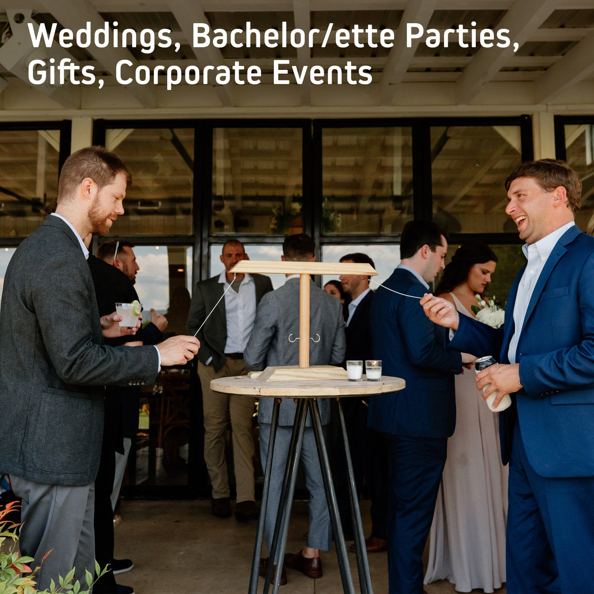 Personalized Wooden Ring Toss Game - Custom Name