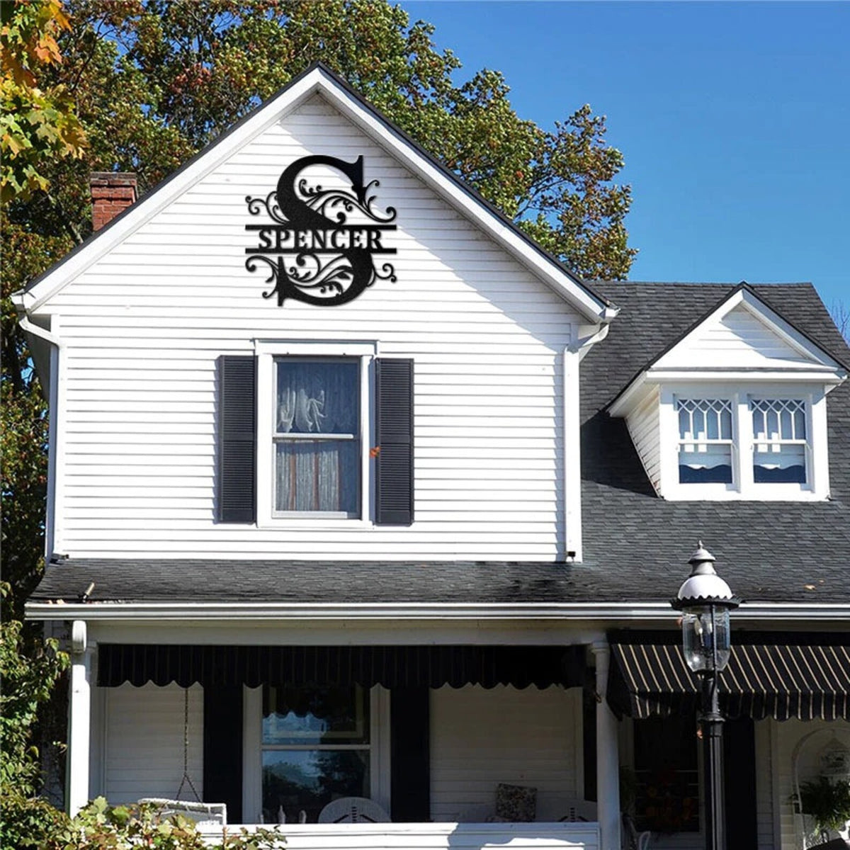 Personalized Family Name Metal Sign-Monogram Wall Decor