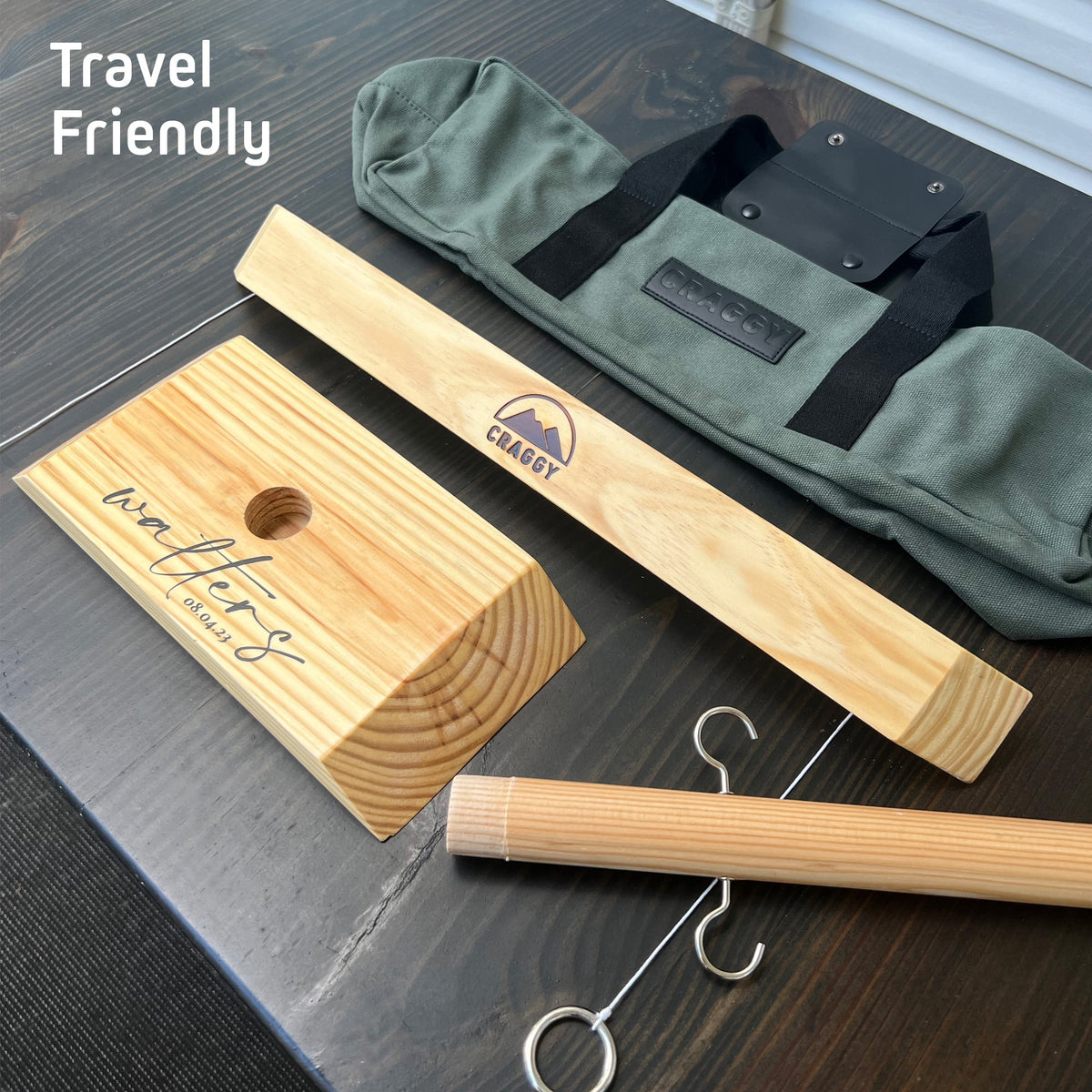 Personalized Wooden Ring Toss Game - Custom Name