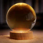 Personalized Photo Crystal Ball With LED Night Light