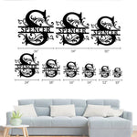 Personalized Family Name Metal Sign-Monogram Wall Decor