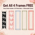 Custom Magnetic Acrylic Photo Magnets with 4 Interchangeable Frames