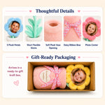 Personalized Plush Photo Flower Bouquet – Custom Face Flowers in an Embroidered Vase