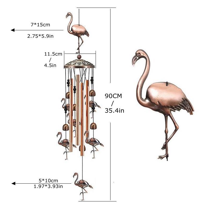 Pure hand-made Copper Horse wind chimes