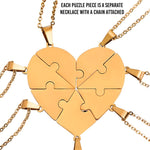 Personalized Puzzle Heart Necklace