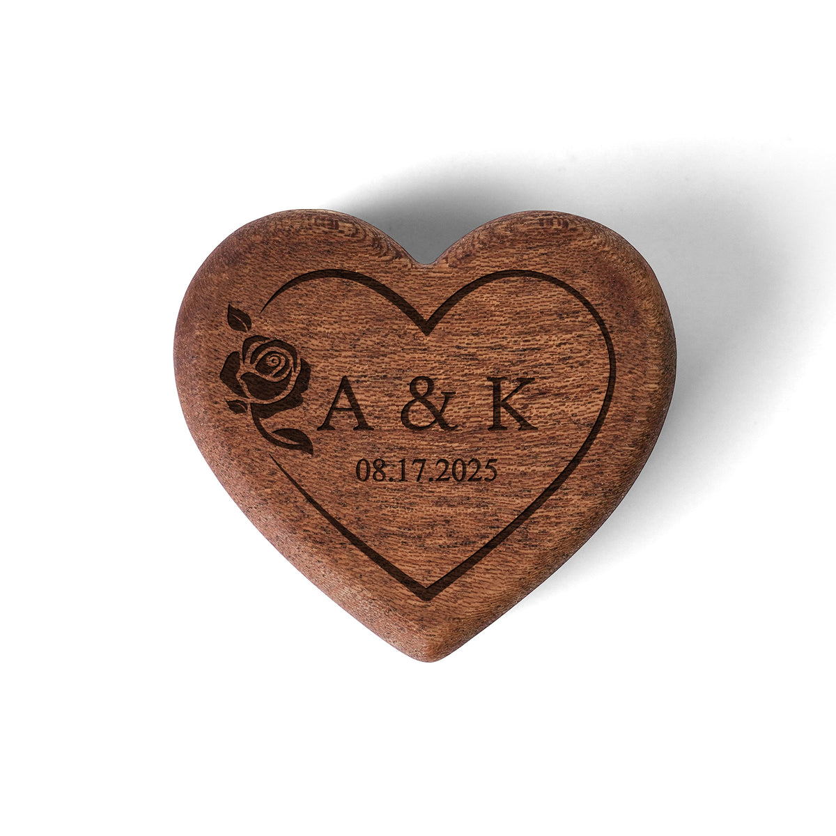 Personalized Wooden Wedding Ring Box