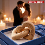 Romantic Couple - Personalized Infinity Heart Sculpture