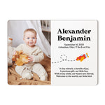 Custom Newborn Announcement, Custom Newborn Baby Name Sign
