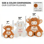 Personalized Highland Cow Stuffed Animal