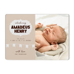Baby Name Announcement Sign for Photo Prop Baby Shower Nursery Gift