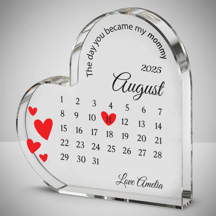 Heart Acrylic Keepsake - Mother's Day Gift for Mom