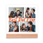 Best Dad Ever Happy Father's Day Gift Plaque Sign Desk Decor