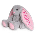 Pink · Personalized Name Embroidered Bunny Plush