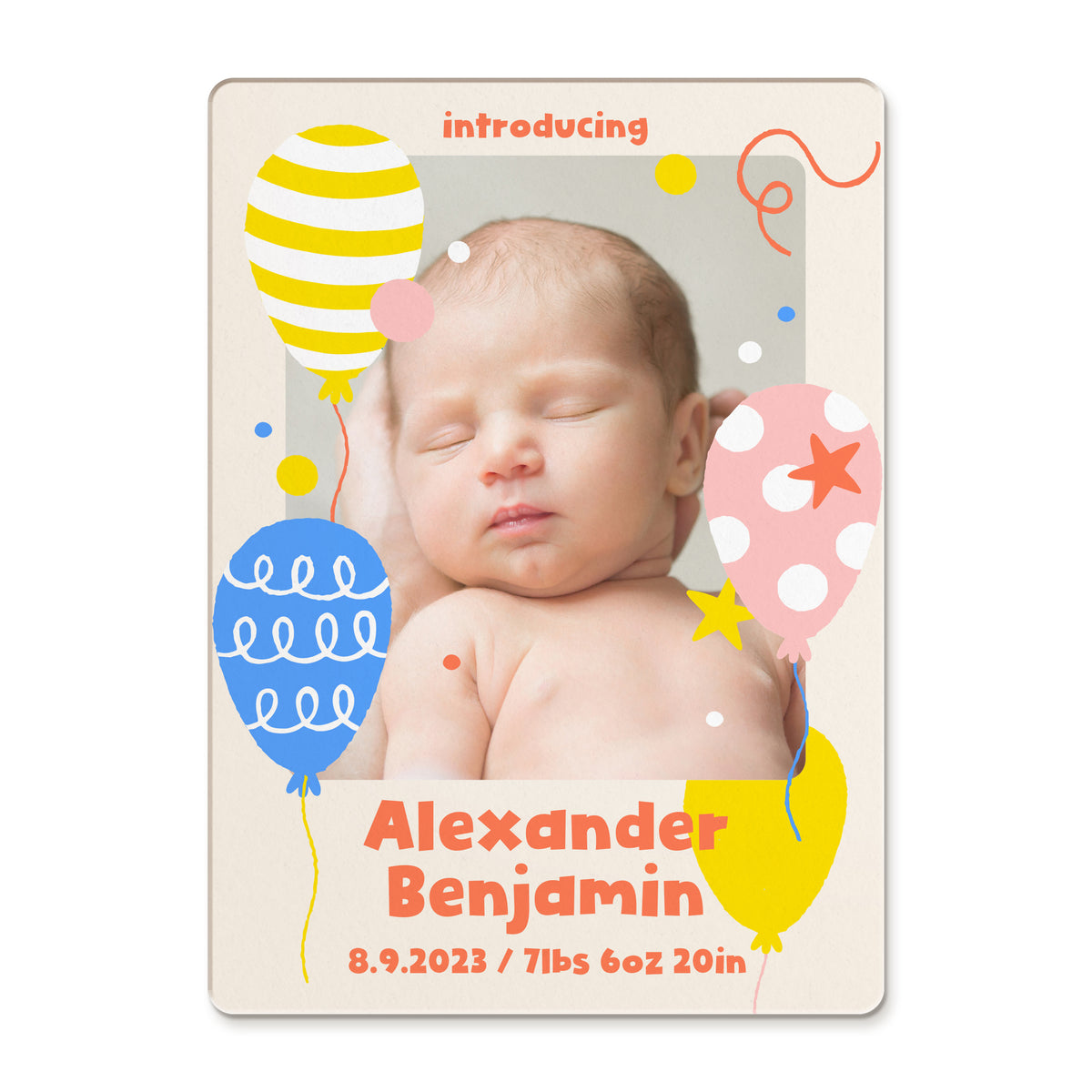 A Bundle of Joy Blooms Celebration Balloons Birth Announcement