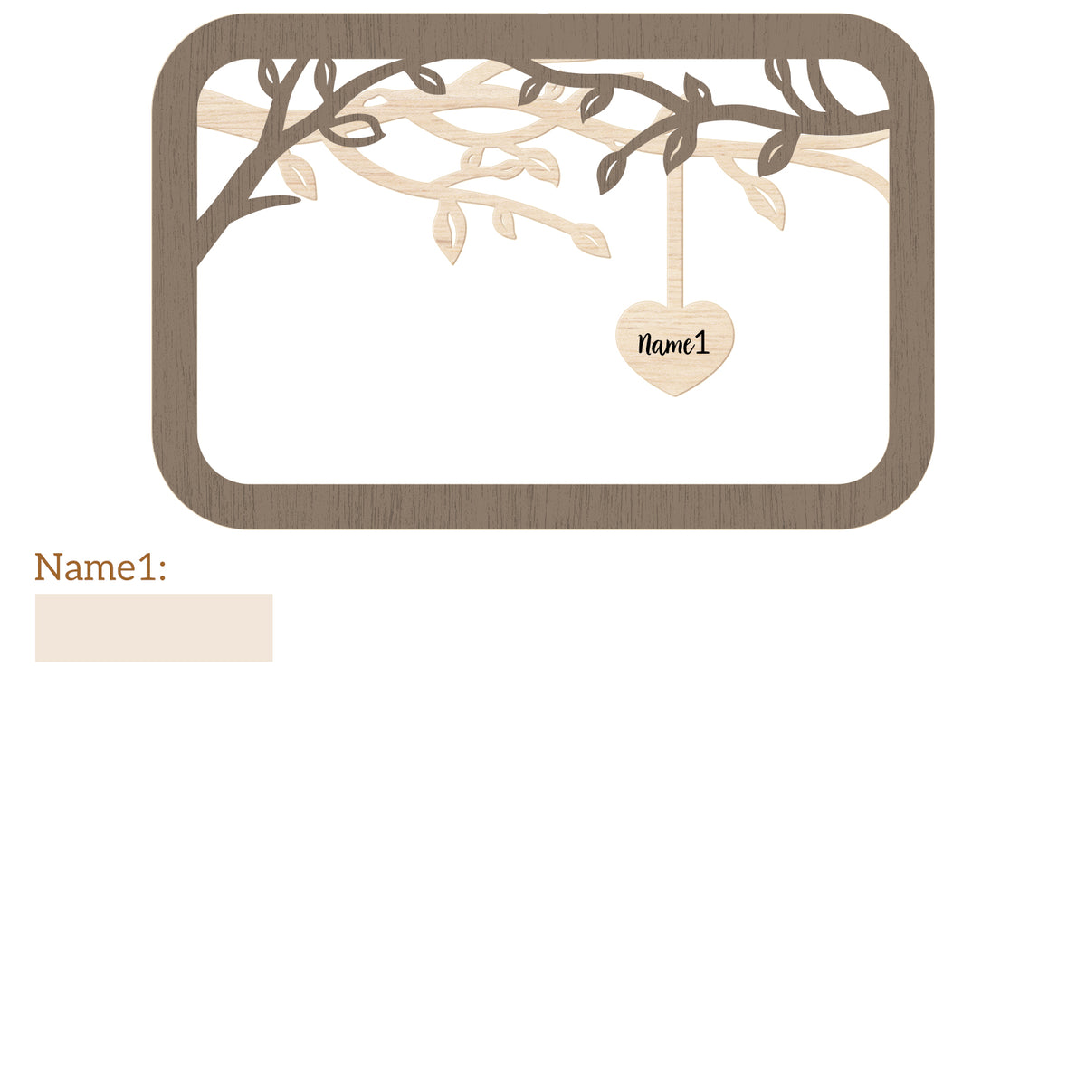 Personalized Family Tree w/Names - 2 Sizes Customized Wood Signs Decor Grandma Gifts, Birthday Gifts for Grandma Mom Grandparent, Custom Family Wooden Desk Table Sign Art Decorations