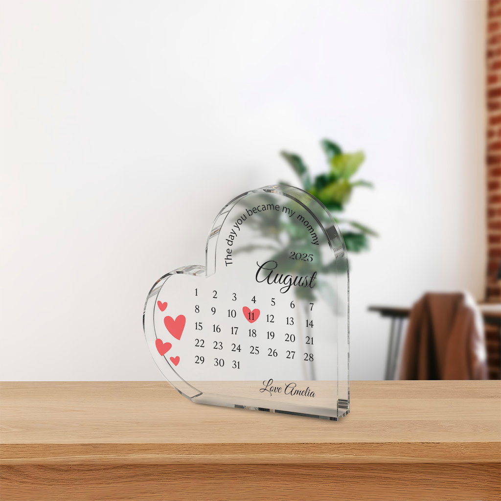 Heart Acrylic Keepsake - Mother's Day Gift for Mom
