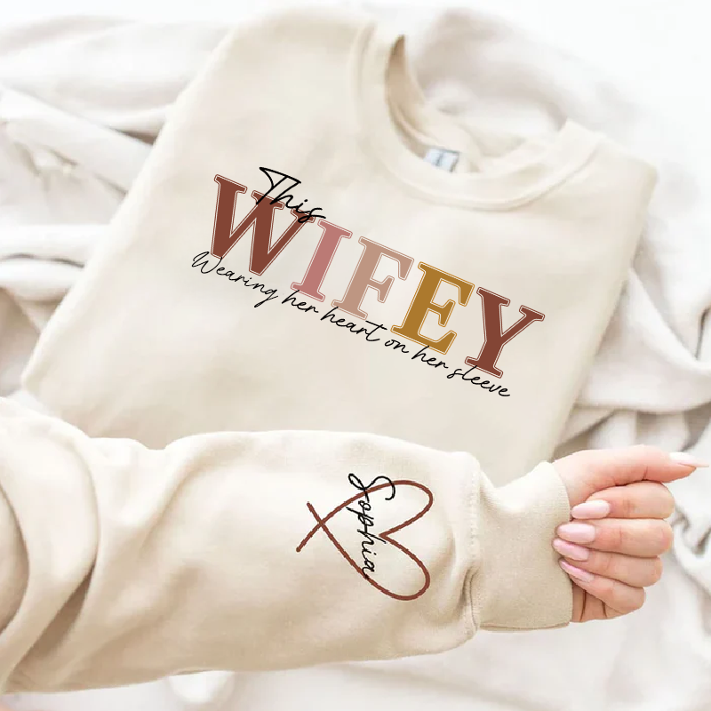 Wear Your Heart on Your Sleeve – Personalized Mama Sweatshirt with Kids’ Names
