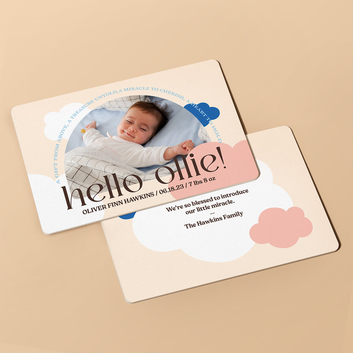 Fresh Appearance Birth Announcement