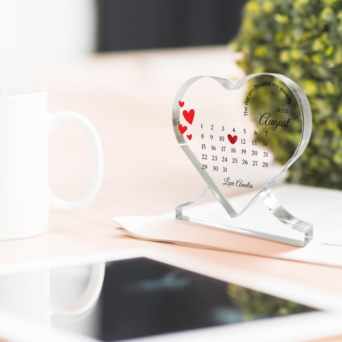 Heart Acrylic Keepsake - Mother's Day Gift for Mom