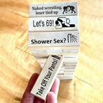 Adult Block Tower Couple Game Blocks Perfect Gift for Valentine's Day