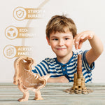 Personalized Wooden Dinosaur Piggy Banks for Kids - Ideal Birthday Gifts, Decor & Educational Toys