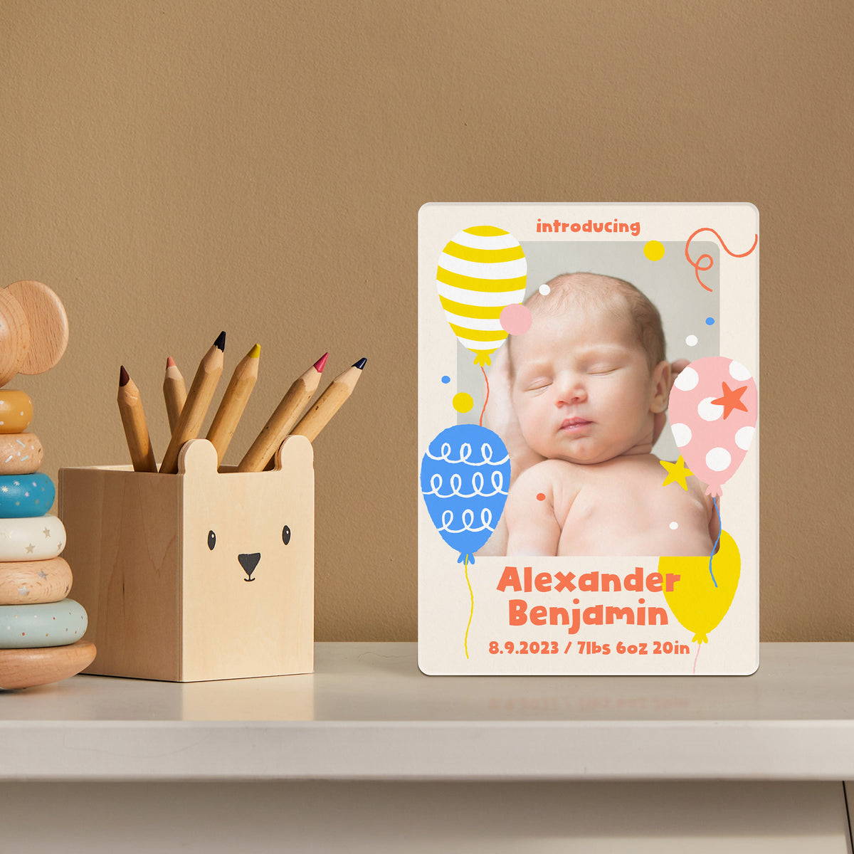 A Bundle of Joy Blooms Celebration Balloons Birth Announcement