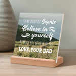 Believe in Yourself Back to School Gift for Children Custom Acrylic Signs Gift