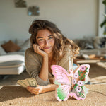 Wooden Colorful Butterfly Piggy Banks for Kids