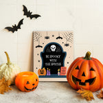 Halloween Pumpkins At Cemeteryfor Canvas Art Wall