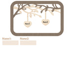 Personalized Family Tree w/Names - 2 Sizes Customized Wood Signs Decor Grandma Gifts, Birthday Gifts for Grandma Mom Grandparent, Custom Family Wooden Desk Table Sign Art Decorations