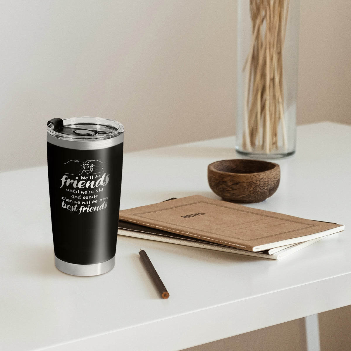 Best Friends Personalized Tumbler with Engraved Name Personalized Gifts for Friends