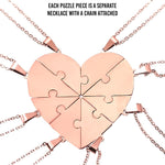 Personalized Puzzle Heart Necklace