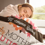 Lovely Mother Beautiful Funny Cool Personalized Custom Blanket