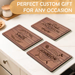 Personalized Wood Cutting Board – Custom Engraved with Names Dates – Gift for Weddings, Anniversaries, Housewarmings. Functional Serving Platter (11x8.3 Inches)