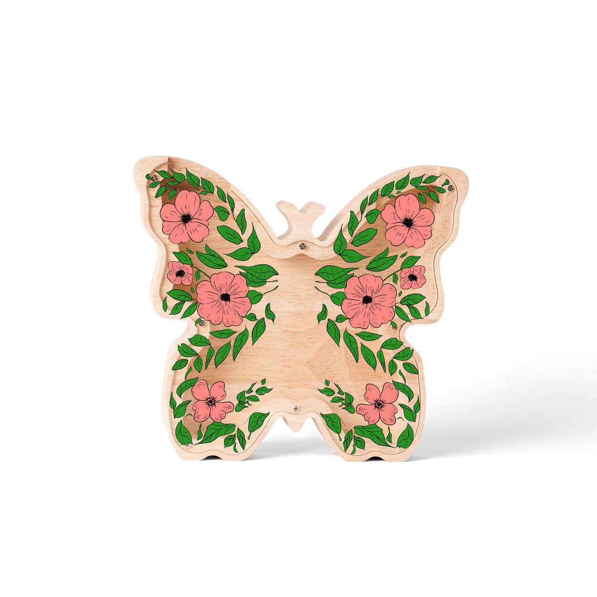 Wooden Colorful Butterfly Piggy Banks for Kids