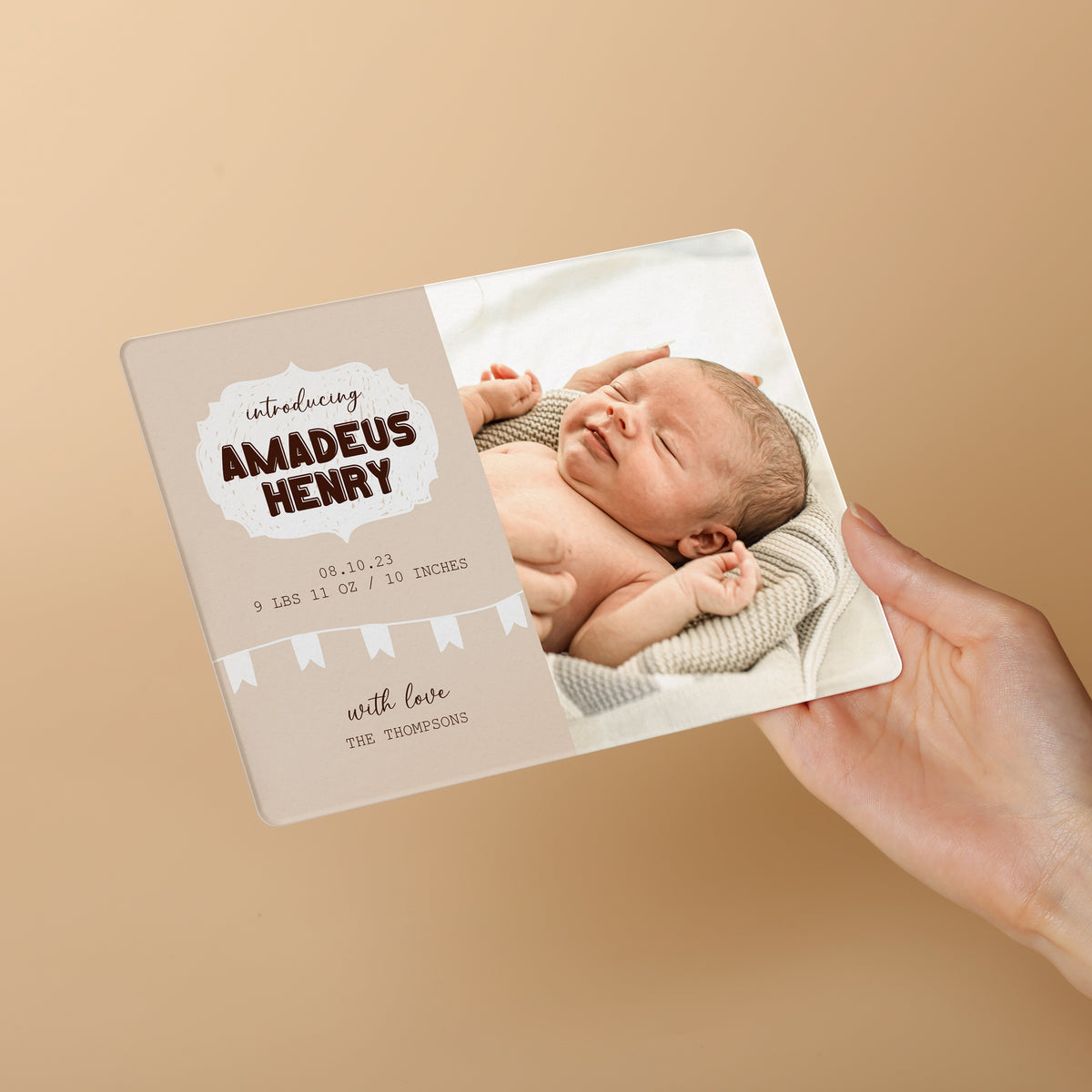 Baby Name Announcement Sign for Photo Prop Baby Shower Nursery Gift