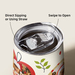Christmas family photo Wine Tumbler